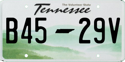 TN license plate B4529V