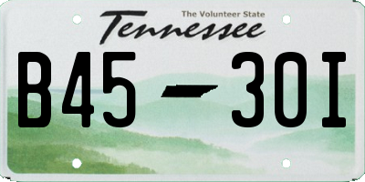 TN license plate B4530I