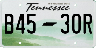 TN license plate B4530R