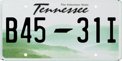 TN license plate B4531I
