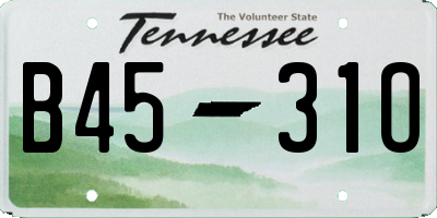 TN license plate B4531O