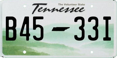 TN license plate B4533I