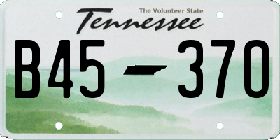 TN license plate B4537O