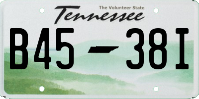 TN license plate B4538I