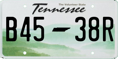TN license plate B4538R