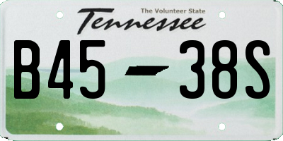 TN license plate B4538S