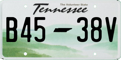 TN license plate B4538V