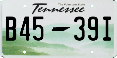 TN license plate B4539I
