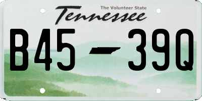 TN license plate B4539Q