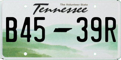 TN license plate B4539R