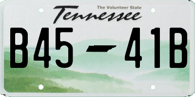 TN license plate B4541B