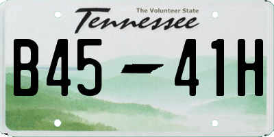 TN license plate B4541H