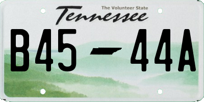 TN license plate B4544A