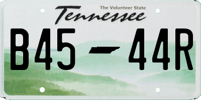 TN license plate B4544R