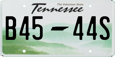 TN license plate B4544S