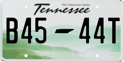 TN license plate B4544T
