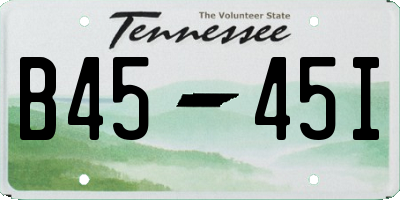 TN license plate B4545I