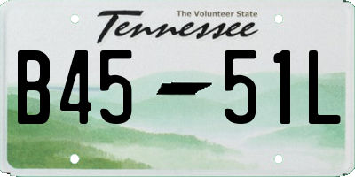 TN license plate B4551L