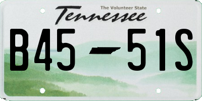 TN license plate B4551S