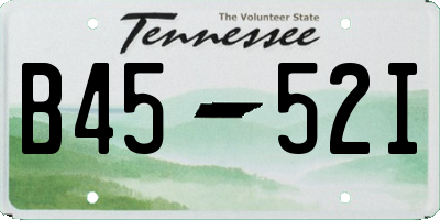 TN license plate B4552I