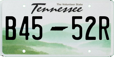 TN license plate B4552R