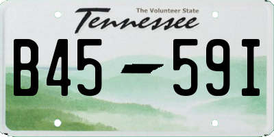 TN license plate B4559I