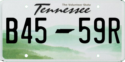 TN license plate B4559R