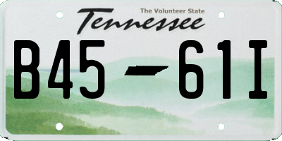 TN license plate B4561I