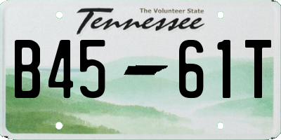 TN license plate B4561T