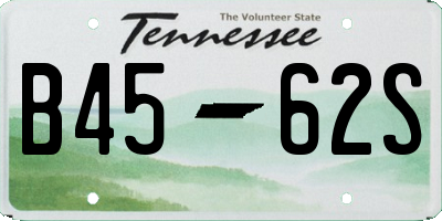 TN license plate B4562S