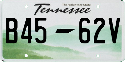 TN license plate B4562V