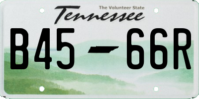TN license plate B4566R