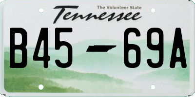 TN license plate B4569A