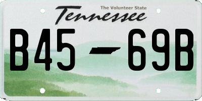 TN license plate B4569B