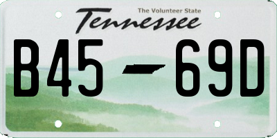 TN license plate B4569D