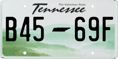 TN license plate B4569F