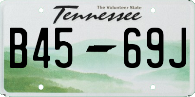 TN license plate B4569J