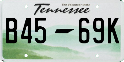 TN license plate B4569K