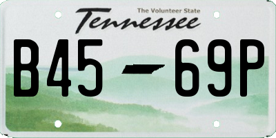 TN license plate B4569P