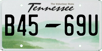 TN license plate B4569U