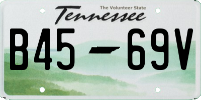 TN license plate B4569V