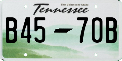 TN license plate B4570B