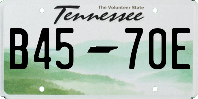 TN license plate B4570E