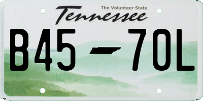 TN license plate B4570L