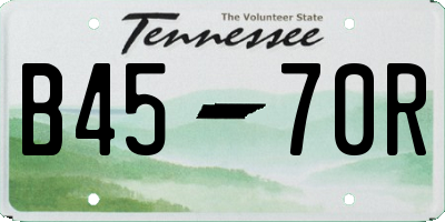TN license plate B4570R
