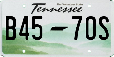 TN license plate B4570S