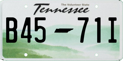TN license plate B4571I