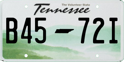 TN license plate B4572I
