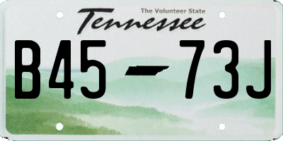 TN license plate B4573J