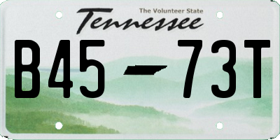 TN license plate B4573T